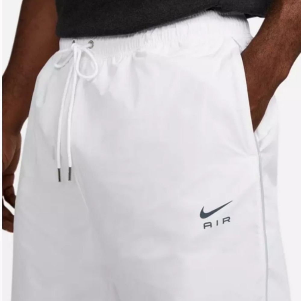 Nike Men's Sportswear Air Woven Pants White Medium Loose Fit - Picture 3 of 8
